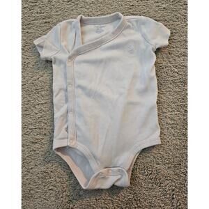 Ralph Lauren Baby Girl Bodysuit 6M Pale Pink Cotton Snap Closure One Piece